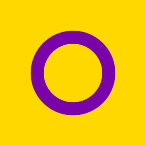 The intersex pride flag.